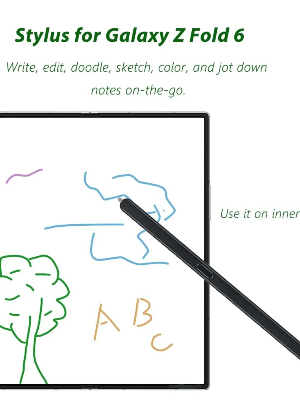 Z Fold 6 S Pen Fold Edition for Samsung Galaxy Z Fold 6 5G Stylus Pen S Pen Fold